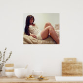 Weißes Pullover Poster (Küche)