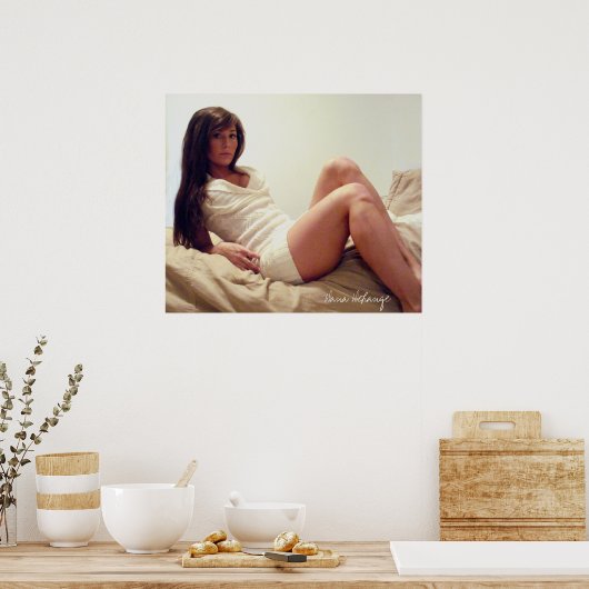 Weißes Pullover Poster (Küche)