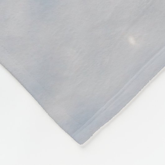 Weißes Pulver Fleecedecke (Ecke)