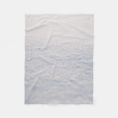 Weißes Pulver Fleecedecke (Vorderseite)