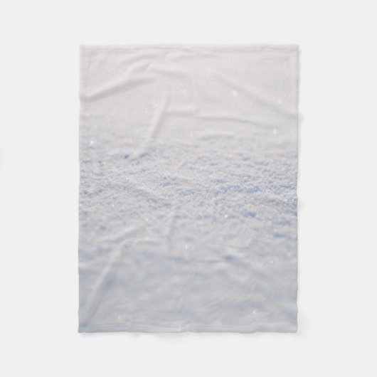 Weißes Pulver Fleecedecke (Vorderseite)