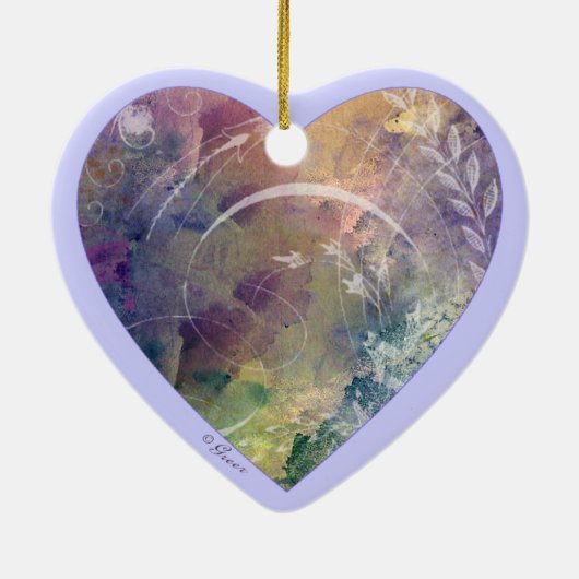 Weißes Pulver im Korb Keramikornament (Hinten)