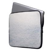 Weißes Pulver Laptopschutzhülle (Vorderseite Links)