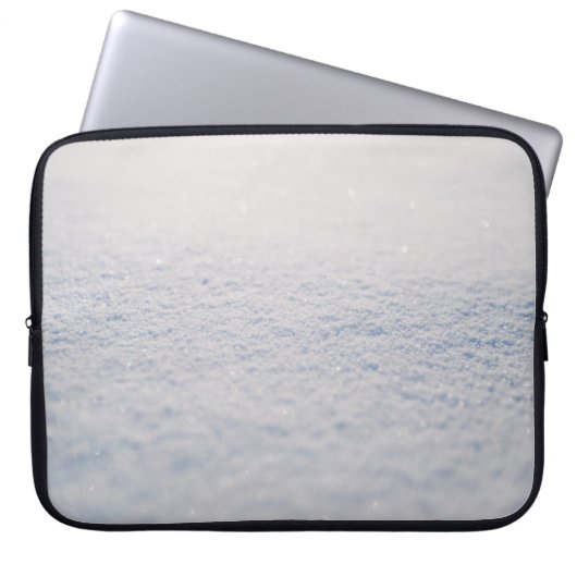 Weißes Pulver Laptopschutzhülle (Vorderseite)