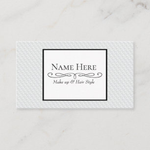 Weißes Quadrat geprägt Visitenkarte