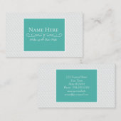 Weißes Quadrat mit Prägung Visitenkarte (Vorne/Hinten)