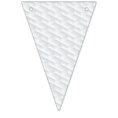 Weißes Quadrat mit Prägung Wimpelkette (Erste Fahne)