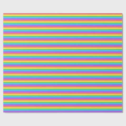 Weißes Rainbow-Wrapping-Papier Geschenkpapier (Flach)