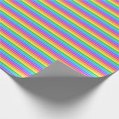 Weißes Rainbow-Wrapping-Papier Geschenkpapier (Ecke)
