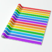 Weißes Rainbow-Wrapping-Papier Geschenkpapier (Ungerollt)