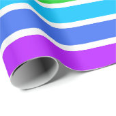 Weißes Rainbow-Wrapping-Papier Geschenkpapier (Rolleneckpunkt)
