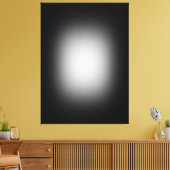 Weißes Rampenlicht auf schwarz Leinwanddruck (Insitu (Wohnzimmer))