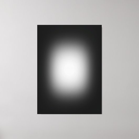 Weißes Rampenlicht auf schwarz Leinwanddruck (Vorderseite)