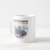 Weißes Rauschgerät Frenchie Aufkleber Kaffeetasse (Vorderseite Links)
