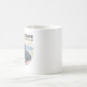 Weißes Rauschgerät Frenchie Aufkleber Kaffeetasse (Mittel)