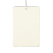 Weißes Rechteck Autolufterfrischer (Vorderseite)