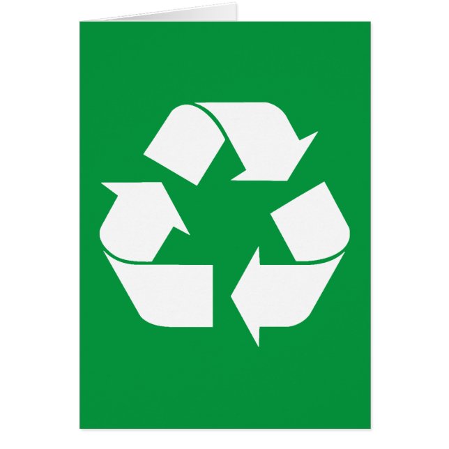 Weißes Recycelnd Symbol (Vorne)