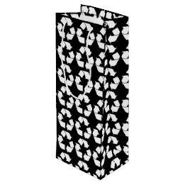 Weißes Recycelnd Symbol Geschenktüte Für Weinflaschen