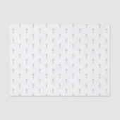 Weißes religiöses Kreuz | Seidenpapier (Vorderseite)