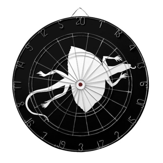 weißes Reptil Dartscheibe (vorne)