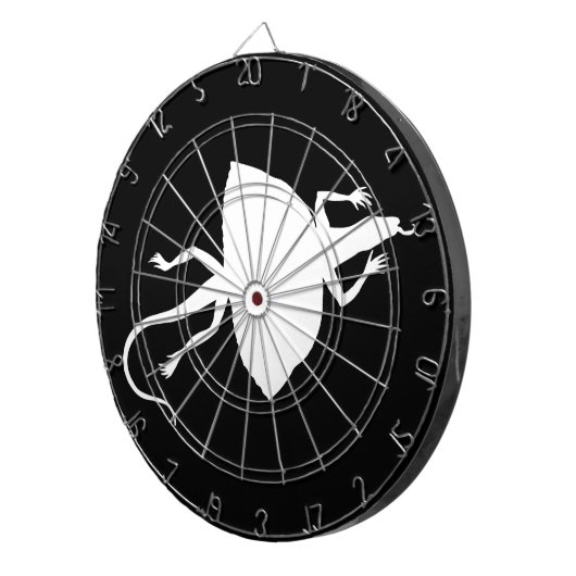 weißes Reptil Dartscheibe (Vorderseite rechts)