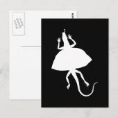 weißes Reptil Postkarte (Vorne/Hinten)