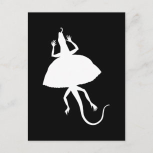 weißes Reptil Postkarte