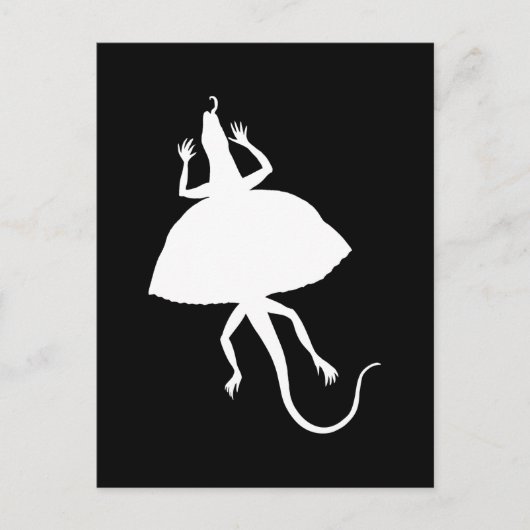 weißes Reptil Postkarte (Vorderseite)