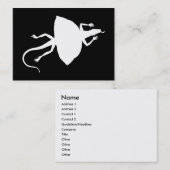 weißes Reptil Visitenkarte (Vorne/Hinten)