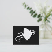 weißes Reptil Visitenkarte (Stehend Vorderseite)