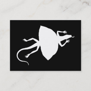 weißes Reptil Visitenkarte