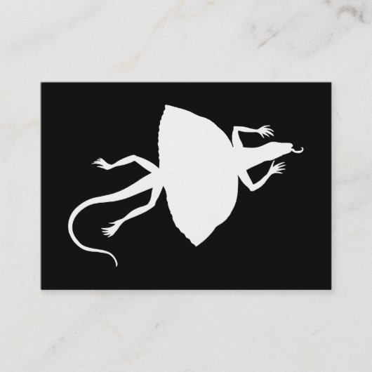 weißes Reptil Visitenkarte (Vorderseite)