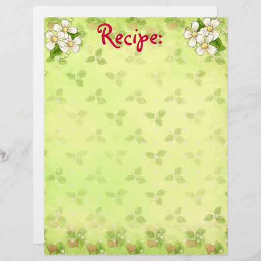 Weißes Rezept (Vorne/Hinten)