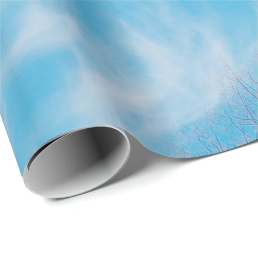 Weißes Riesenrad am Morgen unter freiem Himmel Geschenkpapier (Rolleneckpunkt)