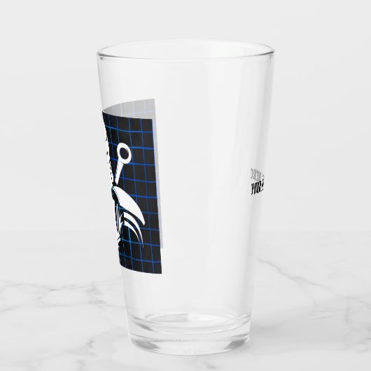 Weißes Ritterglas Glas (Links)