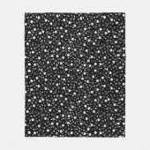 Weißes, rosa Design Fleecedecke (Vorderseite)