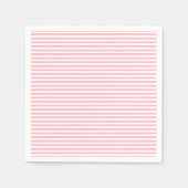 Weißes, rosa gestrichenes Papier mit horizontalen Serviette (Vorderseite)