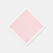 Weißes, rosa gestrichenes Papier mit horizontalen  Serviette (Ecke)