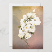 *~* Weißes Rose Gold Brautparty Einladung (Rückseite)