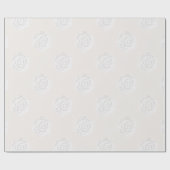 Weißes Rosen-Verpackungs-Papier Geschenkpapier (Flach)