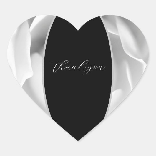 Weißes Rosenherz | Elegantes Blumendesign Herz-Aufkleber (Vorderseite)