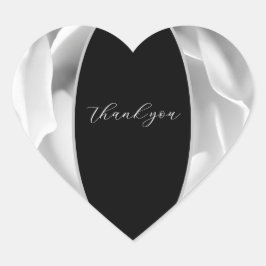 Weißes Rosenherz | Elegantes Blumendesign Herz-Aufkleber