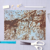 Weißes rostes Korrosionsmuster Seidenpapier (Handwerk)