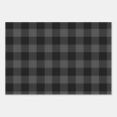 Weißes Rot und Kohle Buffalo Kariert Canadiana Geschenkpapier Set (Vorderseite 3)