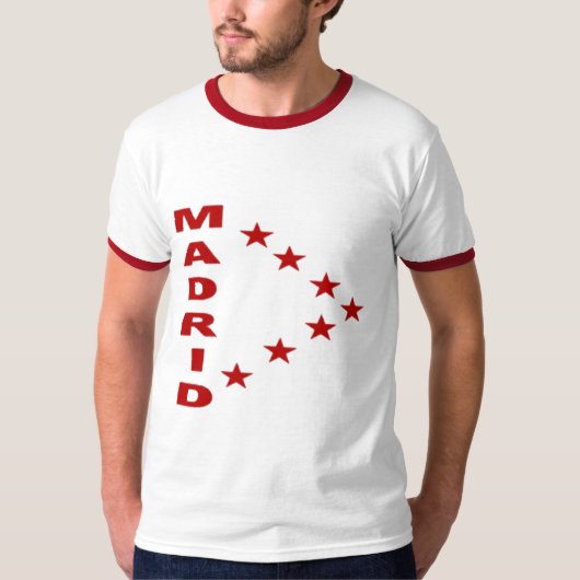 Weißes/rotes basisches T-Shirt (Vorderseite)