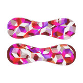 Weißes, rotes bis rosa Hexagon auf dunkelrotem Hin Baseball (Paneele)