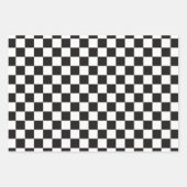 Weißes Rotes Blau, karierte Papiertücher Geschenkpapier Set (Vorderseite)