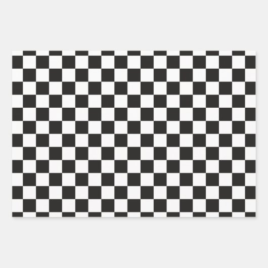 Weißes Rotes Blau, karierte Papiertücher Geschenkpapier Set (Vorderseite)