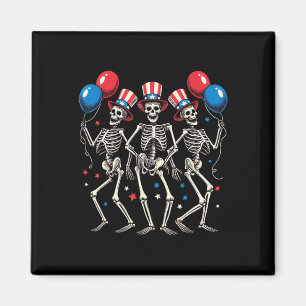 Weißes rotes blaues Eis Amerikanische Flagge 4. Ju Magnet