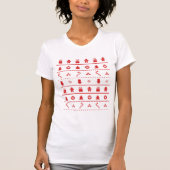 Weißes rotes hässliches T-Shirt (Vorderseite)